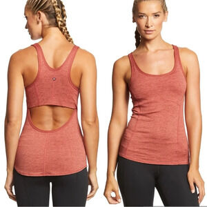 Prana Liliana Ribbed  Athletic Tank Top Pink